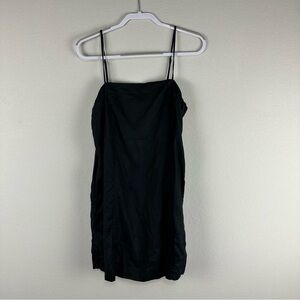 Madewell Black Goldie 100% Linen Mini Dress Size 8